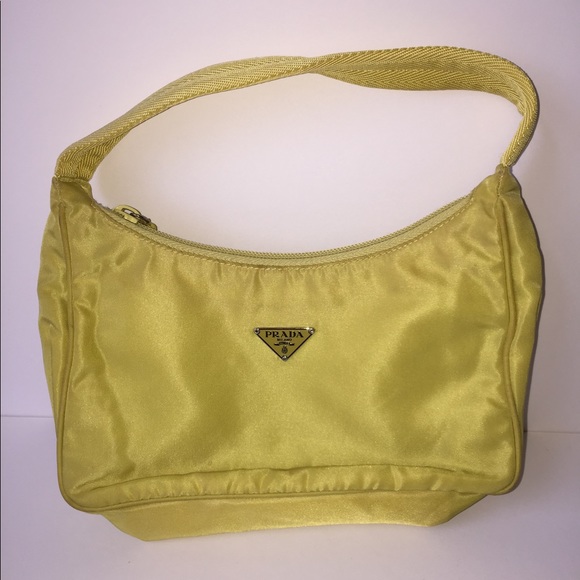 04aw prada Tessuto nylon hobo bag Auth Prada Tessuto Mini Nylon